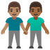 men holding hands, medium skin tone, medium-dark skin tone